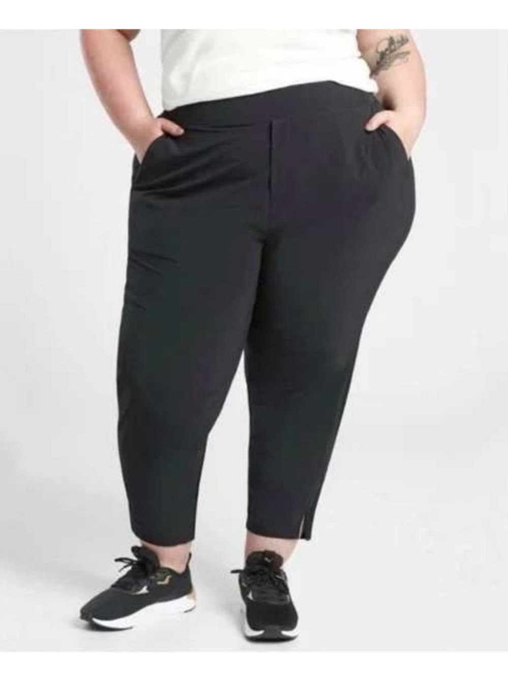 Athleta Brooklyn Mid Rise Ankle Pant Black 22